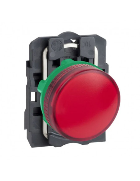 Piloto luminoso CNC XB5-AV64 led 24V plastico rojo componible