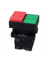 Pulsador doble CNC XB5-AL8425 verde-rojo plastico