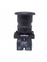 Pulsador de emergencia CNC LAY5-EC21 1nc 40mm hongo negro plastico