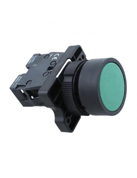 Pulsador rasante CNC LAY4-AA42 1na verde plastico XA2