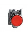 Pulsador rasante CNC LAY4-BA42 1nc rojo metalico XB4