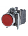 Pulsador rasante CNC LAY4-BA42 1nc rojo metalico XB4