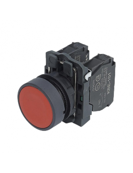 Pulsador rasante CNC XB5-AA42 1nc rojo plastico XB5