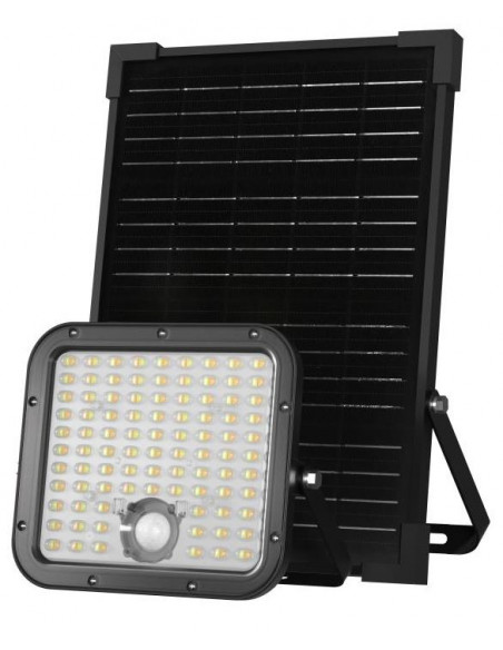 PROYECTOR LUMENAC CON PANEL SOLAR 30W LUZ CALIDA/FRIA CON CONTROL