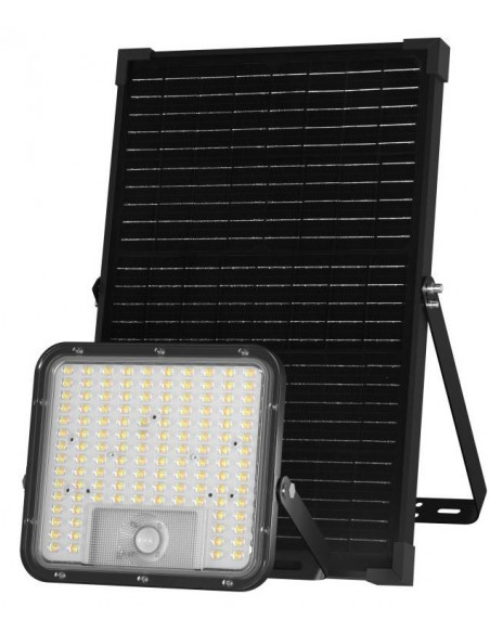 PROYECTOR LUMENAC CON PANEL SOLAR 60W LUZ CALIDA/FRIA CON CONTROL