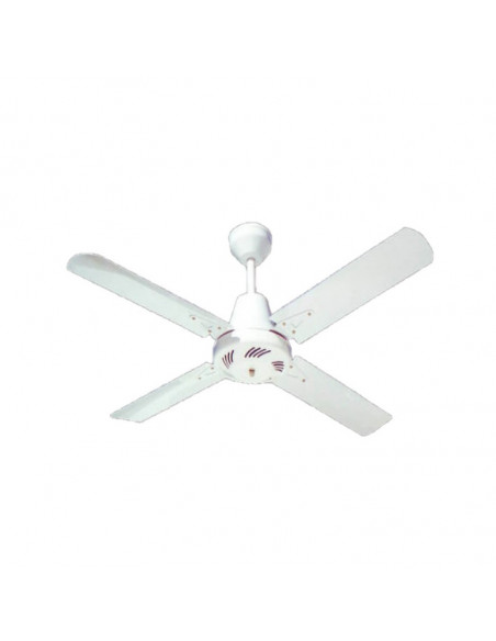 Ventilador de techo EMILUX 4 aspas metal blanco