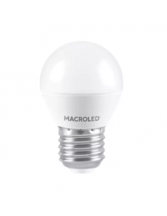 Lampara MACROLED 6w g45 e27 luz fria