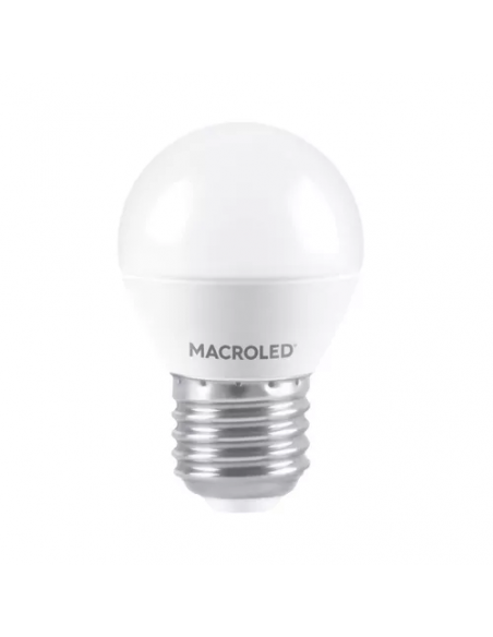 Lampara MACROLED 6w g45 e27 luz fria
