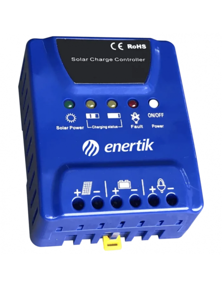 REGULADOR DE CARGA PARA PANELES SOLARES 20A 12/24V - LINEA C