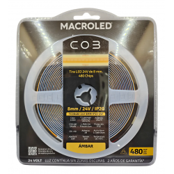 TIRA MACROLED LED AMBAR 24V...