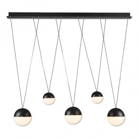 COLGANTE CANDIL ARUBA LED 36W DIMERIZABLE NEGRO 3000K PROF. 110MM