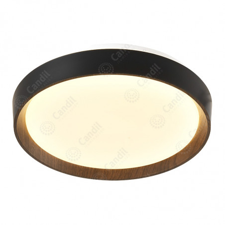 PLAFON CANDIL NEGRO ALEC 3000K 23W