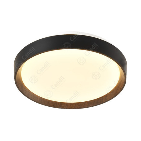 PLAFON CANDIL NEGRO ALEC 3000K 35W