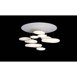 COLGANTE ACQUA 21600 MILAN 11XG-4 20W DIMERIZABLES 900X600MM CROMO