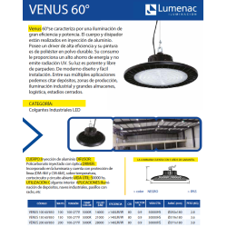 Colgante venus led 150w