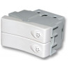 Interruptor verona doble 10a blanco arco (1/2 modulo)
